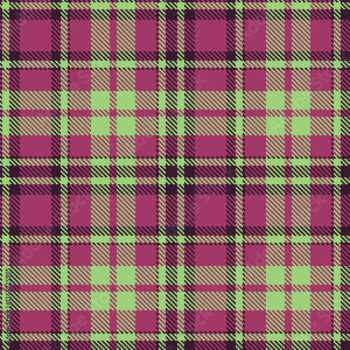 Wallpaper Mural Soft Aubergine and Neon Pale Light Green Seamless Tartan Textile Design Torontodigital.ca