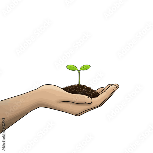 Hand Holding Leaves