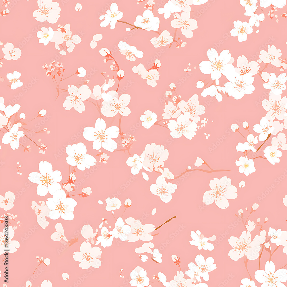 Creative 2D Doodle seamless pattern Floral or flower Illustrations Creative 2D Doodle seamless pattern Floral or flower Illustrations