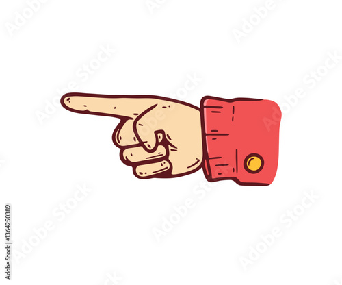index finger pointing right gesture