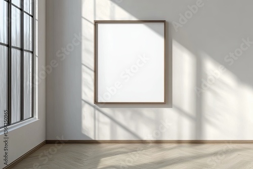 Poster Frame Interior Render Artwork Showcase Template Contemporary Framed Art