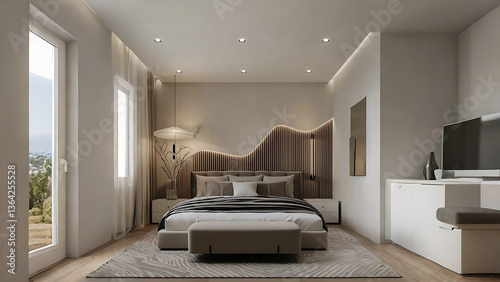 modern bedroom interior
