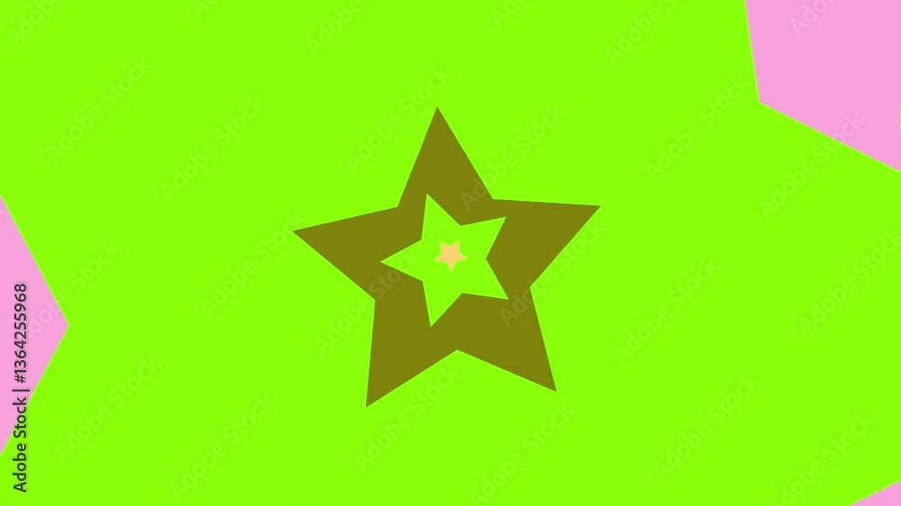 Colorful Expanding Star Overlay Animation Colorful Expanding Star Overlay Animation