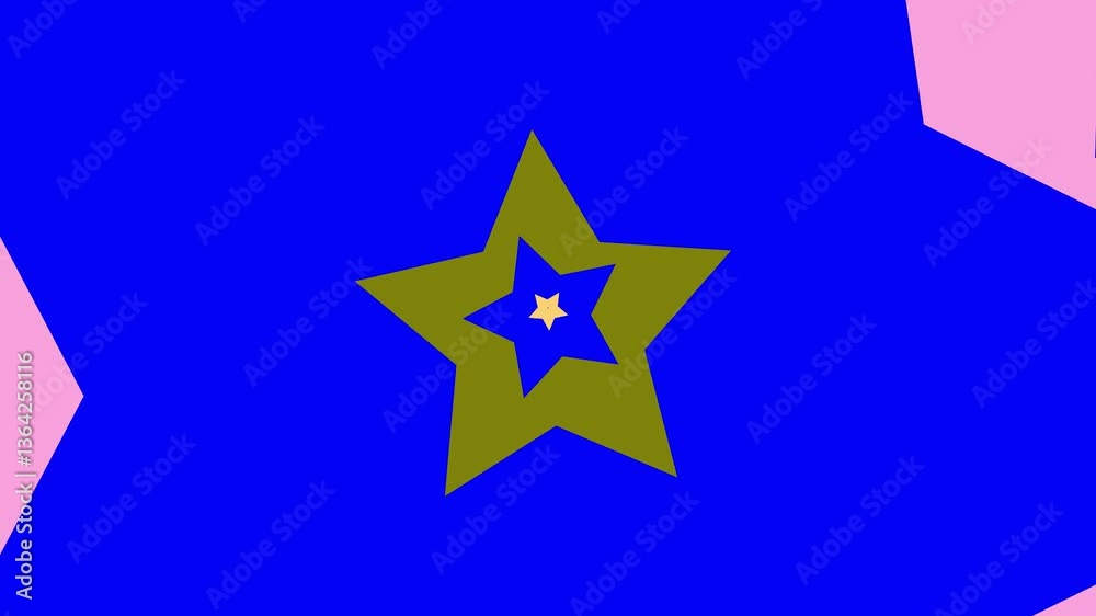 Colorful Expanding Star Overlay Animation Colorful Expanding Star Overlay Animation