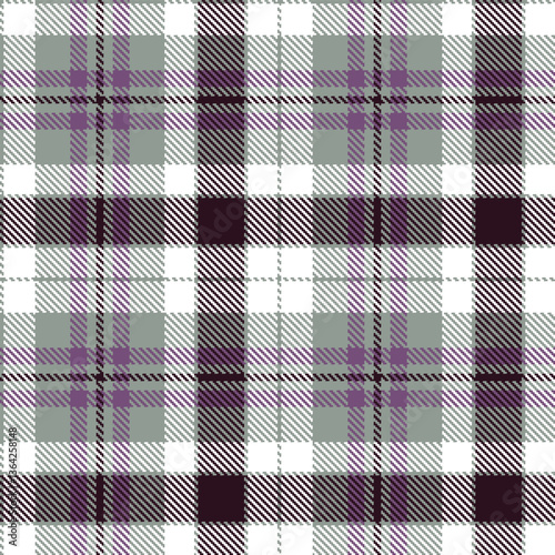 Modern Seamless Tartan in Dusty Grey tones Textile Design Variant 1864