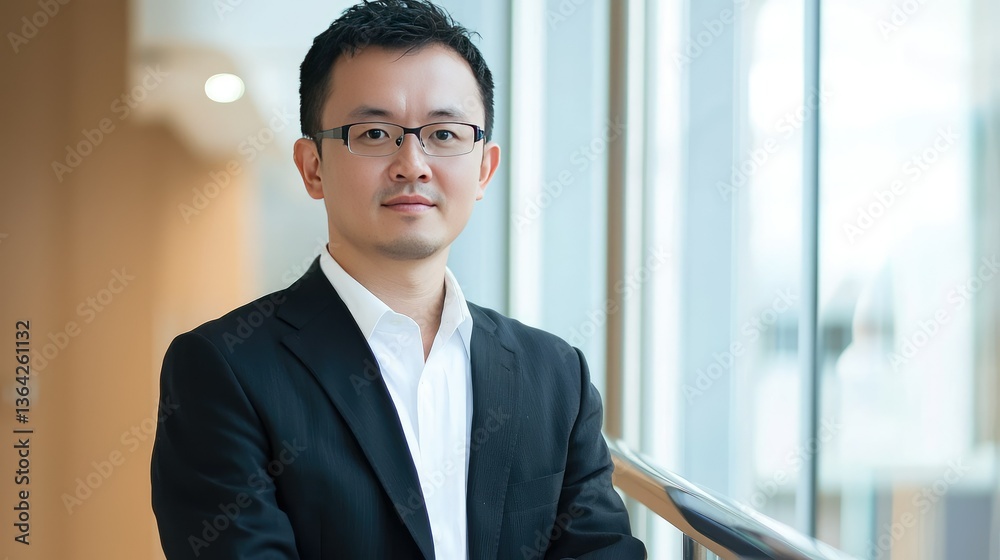 confident Asian financial expert using a cloud-based accounting platform confident Asian financial expert using a cloud-based accounting platform