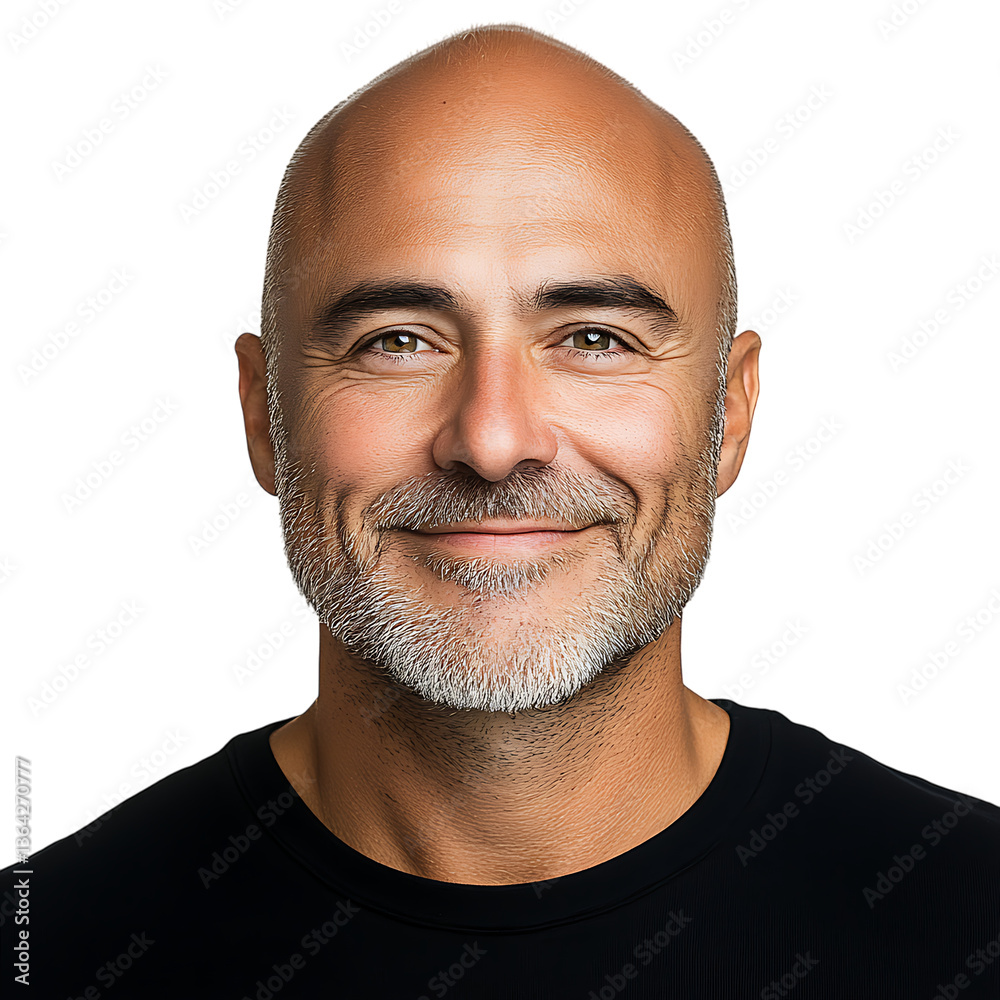 Obraz premium Friendly Young Man Smiling – No Background Image
