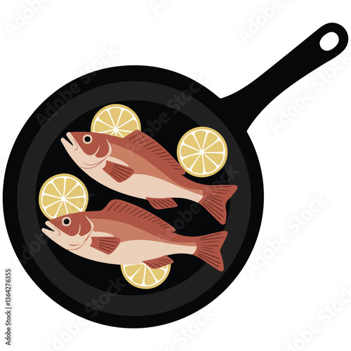 Fish in a pan