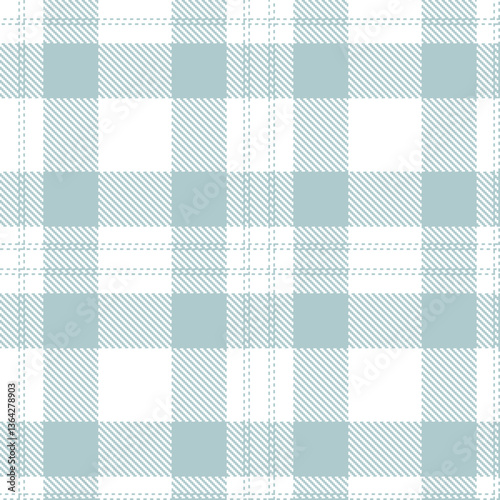 Modern Metallic White Seamless Tartan Textile Design Variant 2118