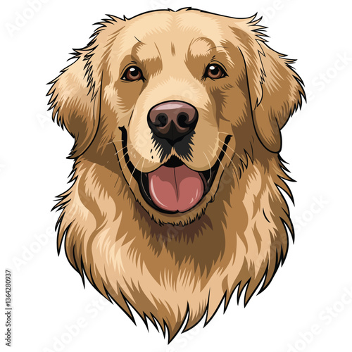 Golden retriever illustration