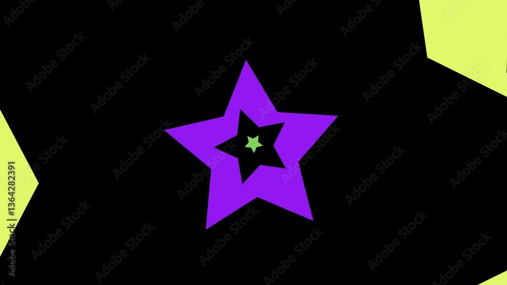 Colorful Expanding Star Overlay Animation Colorful Expanding Star Overlay Animation