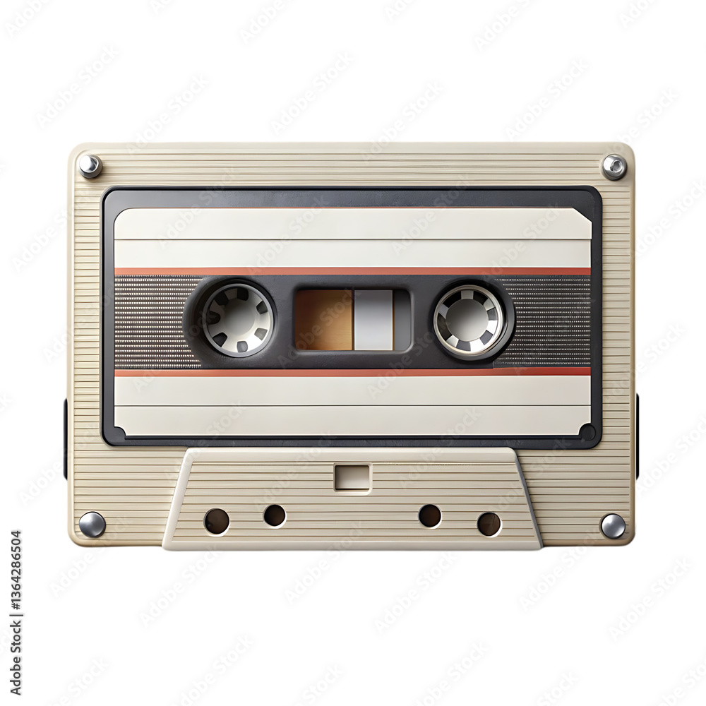 Fototapeta premium Vintage Cassette Tape: Retro Music