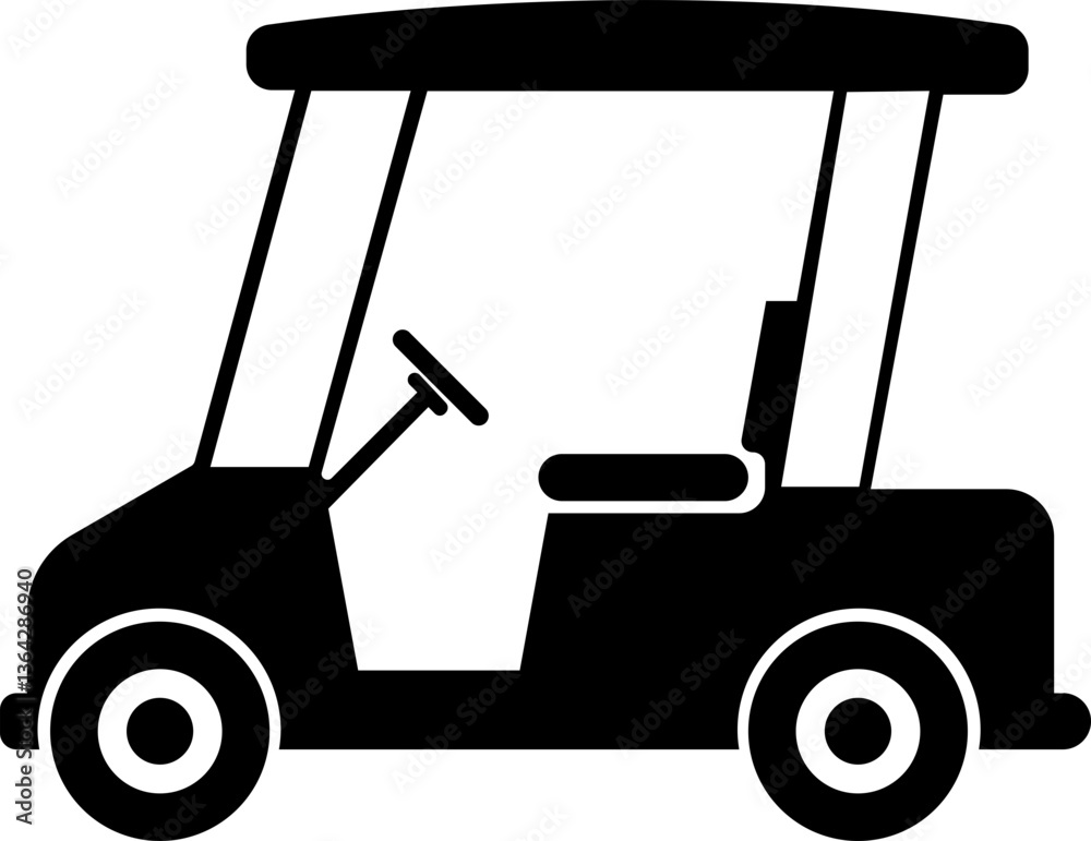 Golf car icon.Sport, vehicle transport. Outline, Car for golfers. Passenger transportation. Golfcar silhouette design vector style in a golf club with a car icon,black golf car icon vector. Golf car icon.Sport, vehicle transport. Outline, Car for golfers. Passenger transportation. Golfcar silhouette design vector style in a golf club with a car icon,black golf car icon vector.
