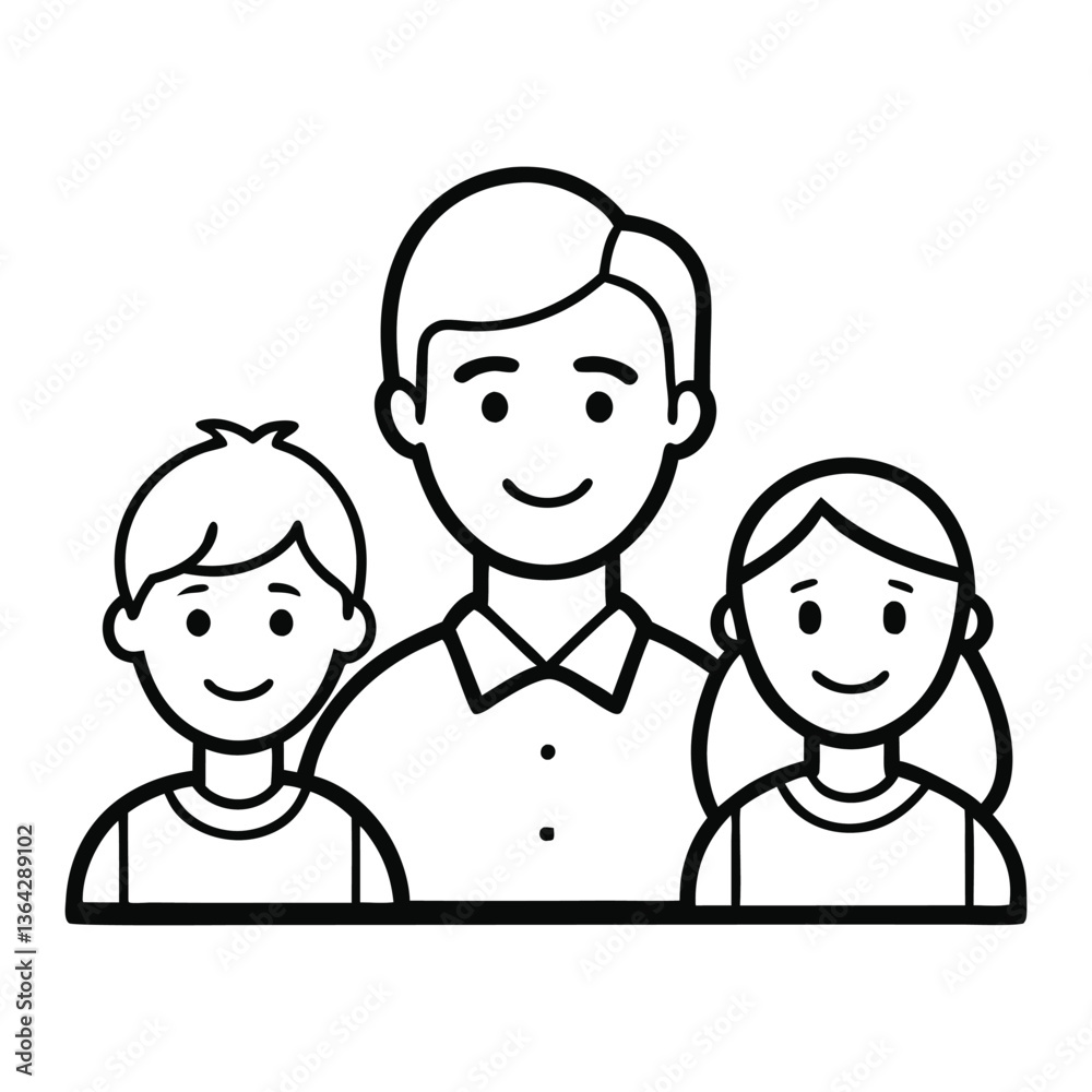 Minimalist line-art silhouette family logo showing parents and children united in a loving embrace, symbolizing care, unity, and togetherness with elegant simplicity. Minimalist line-art silhouette family logo showing parents and children united in a loving embrace, symbolizing care, unity, and togetherness with elegant simplicity.