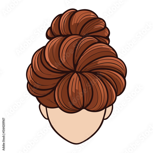 Silhouette set of women with messy buns in various styles and poses, showcasing casual elegance and effortless charm in minimalist black outlines.