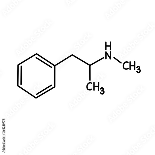chemical formula of methamphetamine