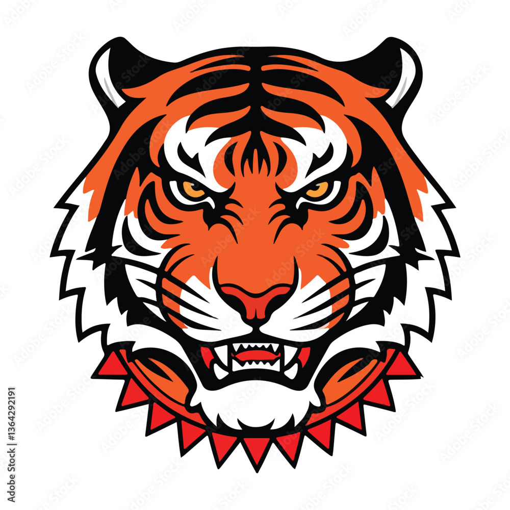 Fototapeta premium Phantom Tiger Face Surrounded By Mist