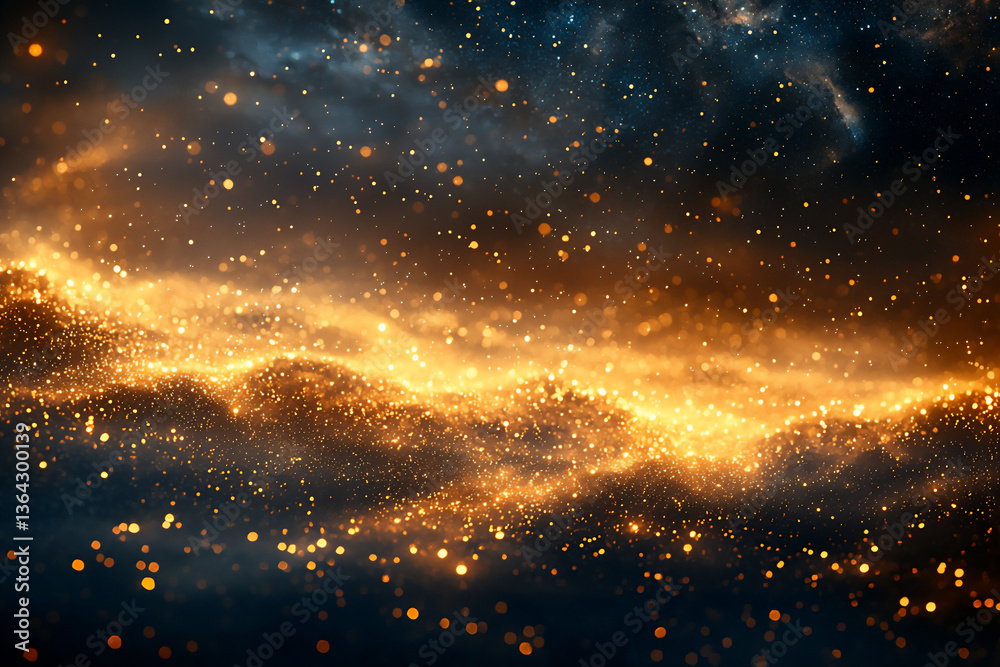 Obraz premium cosmic dust particles