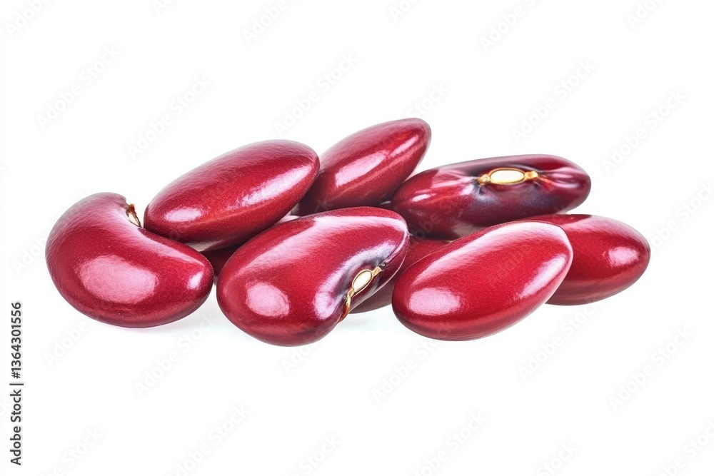 Red kidney beans isolated on white background Red kidney beans isolated on white background