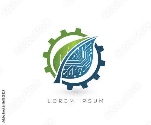 Eco Tech logo design template