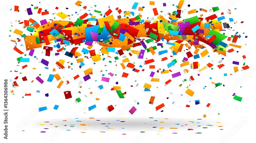 Fototapeta premium Colorful Confetti Burst Celebration.