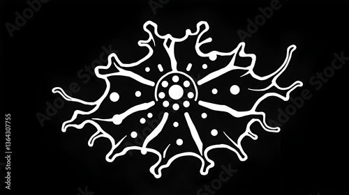 Amoeba Radiozoa Vector Icon photo