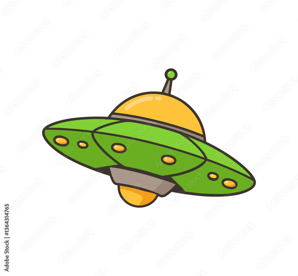 Fototapeta premium Ufo flying spaceship