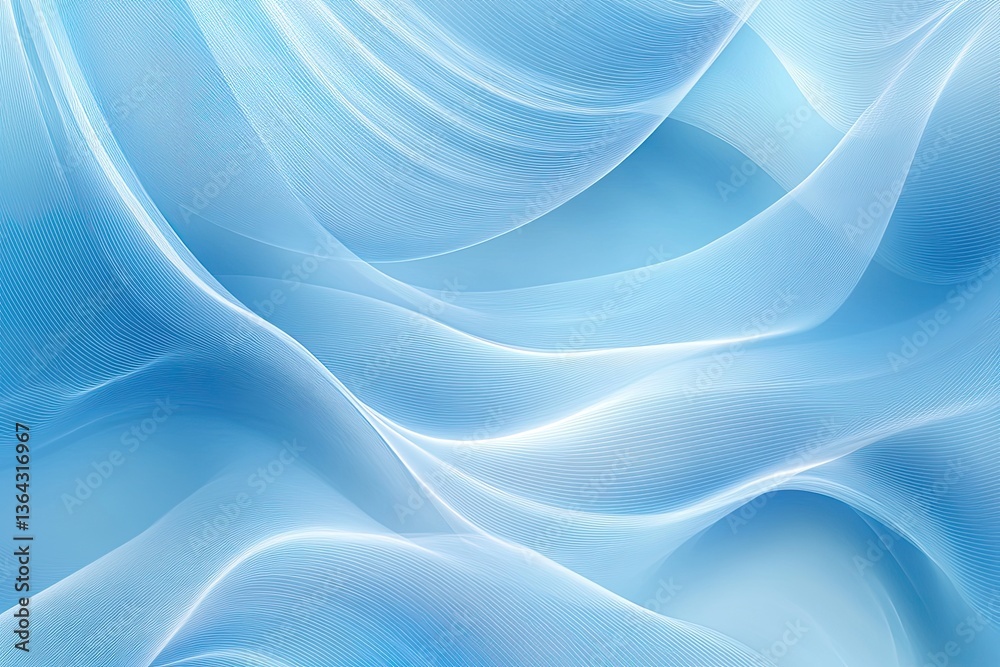Soft, flowing light blue abstract waves Soft, flowing light blue abstract waves