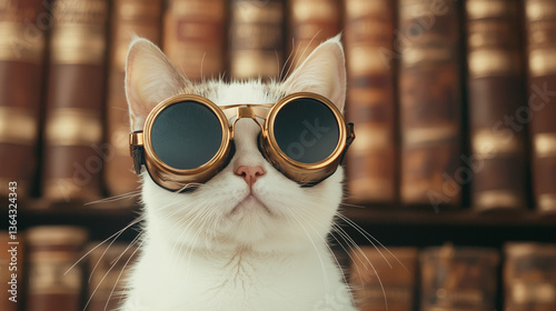 Smart Cat: A close-up shot ...