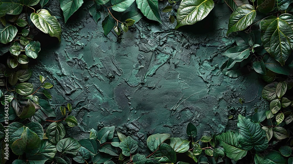 Obraz premium Texture of a Green Grunge Wall 