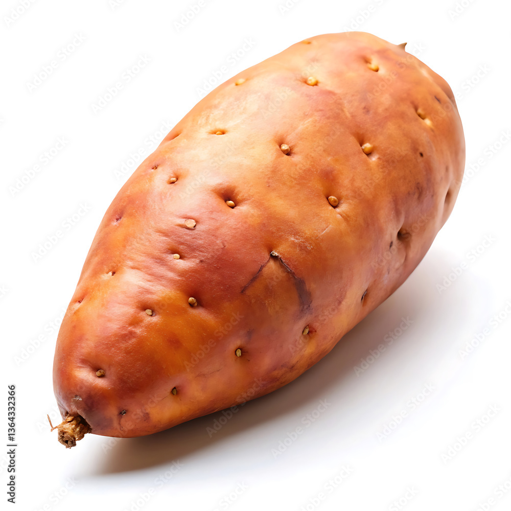 sweet potato image isolated with white background sweet potato image isolated with white background