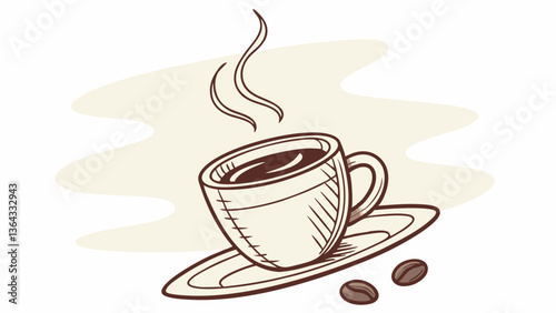 A coffee cup is a type of container specifically designed for holding and consuming coffee and other hot beverages. 
