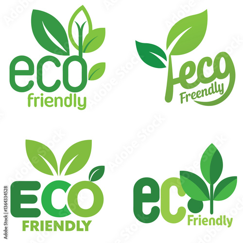 Eco-Friendly Logos Green Leaf Designs for Sustainability