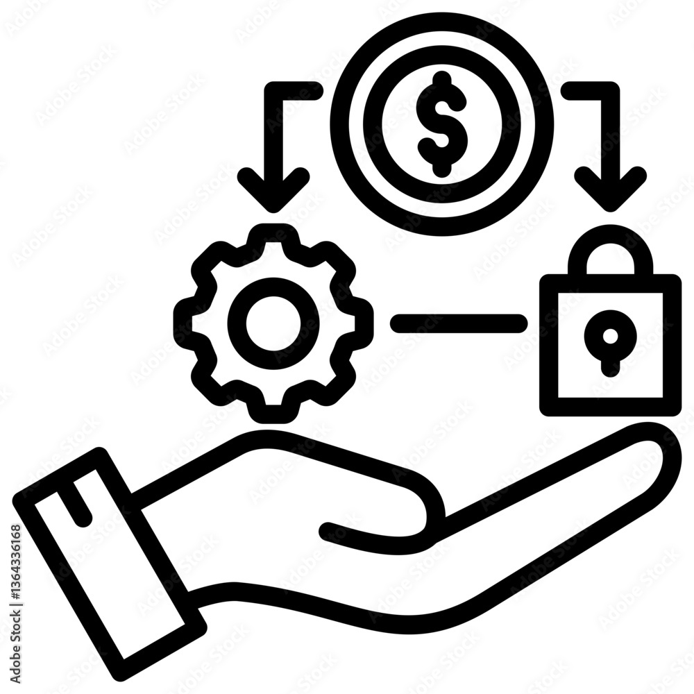 Expense Reduction Icon Expense Reduction Icon