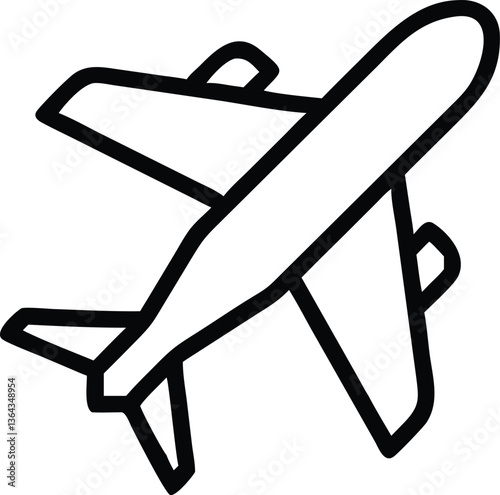 Vector airplane icon