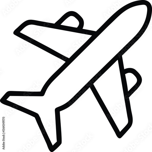 Vector airplane icon