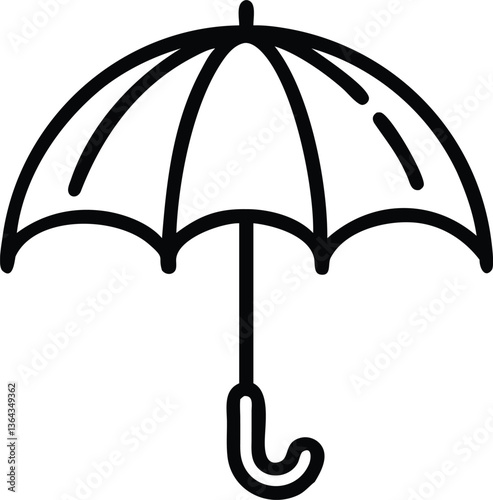 Beautiful umbrella icon design