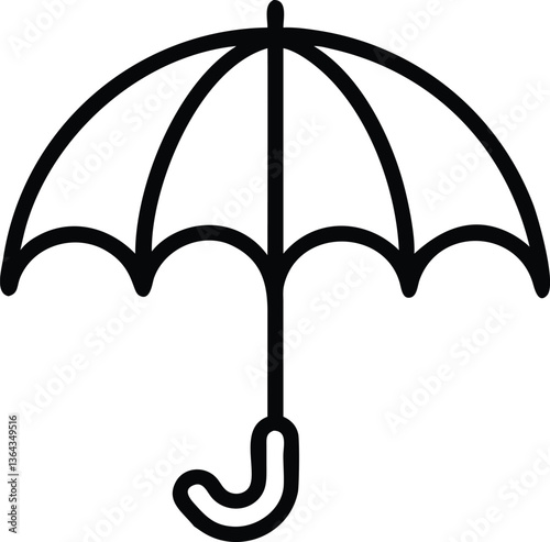 Beautiful umbrella icon design