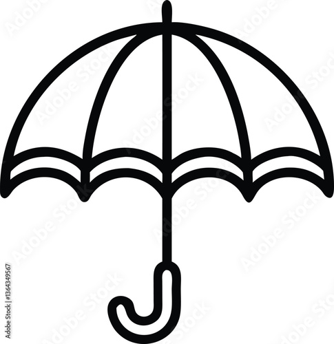 Beautiful umbrella icon design