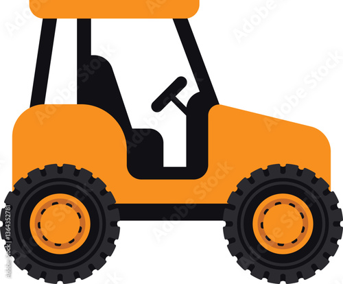 Beautiful construction vehicles icons flat style illustration