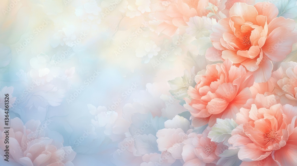 Captivating pink flowers in full bloom against a vibrant blue background pink Captivating pink flowers in full bloom against a vibrant blue background pink