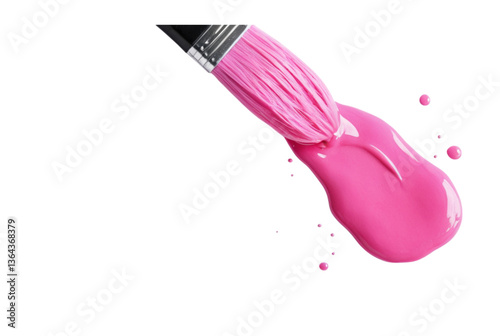 Pink Water Brush Easy Painting