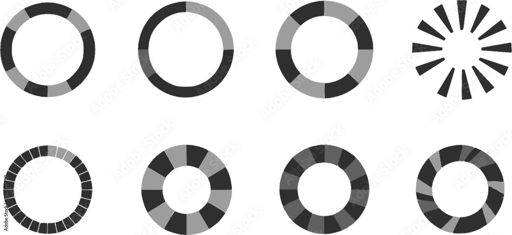 Vector loading icons set
Vector loading icons set