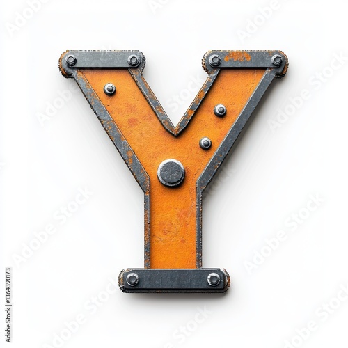 Engineering-themed letter Y