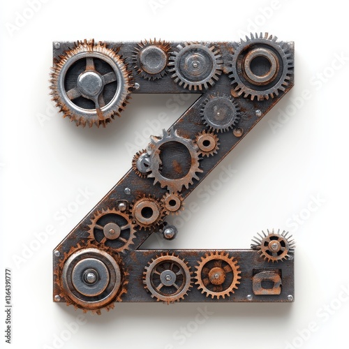 Engineering-themed letter Z
