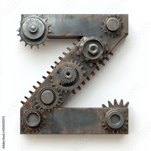 Engineering-themed letter Z