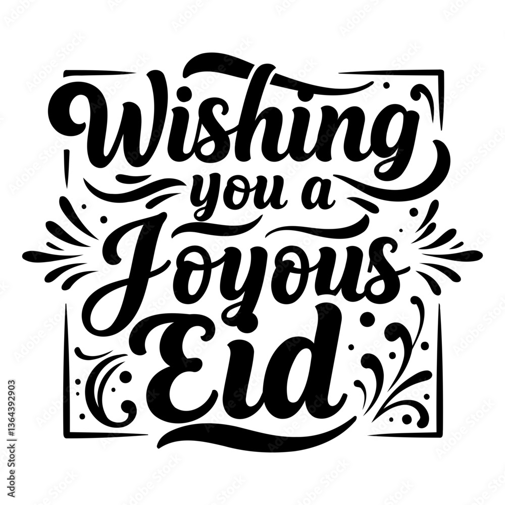 Fototapeta premium Wishing you a Joyous Eid.
