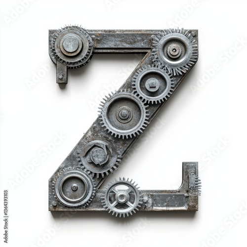 Engineering-themed letter Z