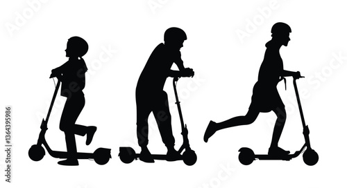 otoped scooter silhouette