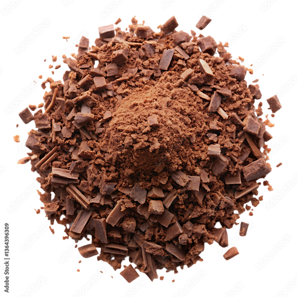 Fototapeta premium Chocolate Shavings: Cocoa Powder